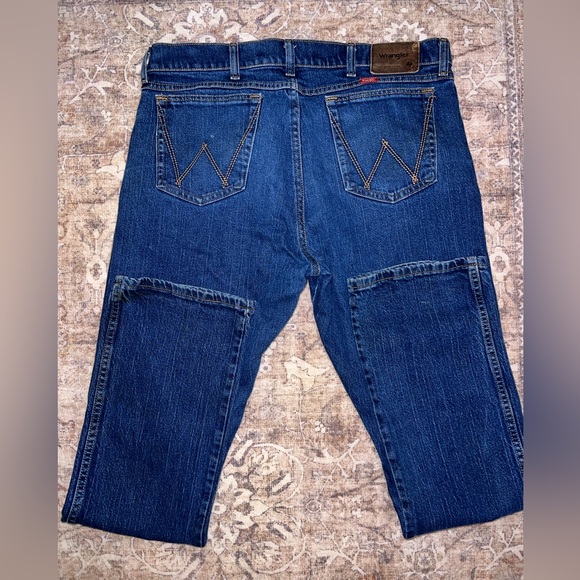 Wrangler Rooted Collection Texas Cotton Jeans 36x34 Straight Leg Slim Fit - Picture 2 of 10